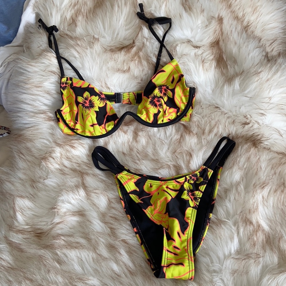 Neon Tropical Bikini set